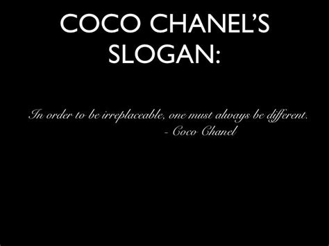 slogan for Chanel